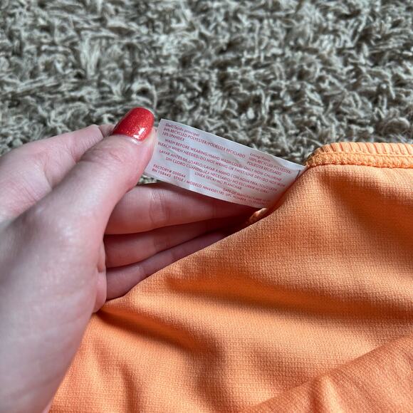 NWT! Juniors' Ninety-Nine° Orange High Leg V-Waist Cheeky Bikini Bottoms Sz XXL - Picture 4 of 6